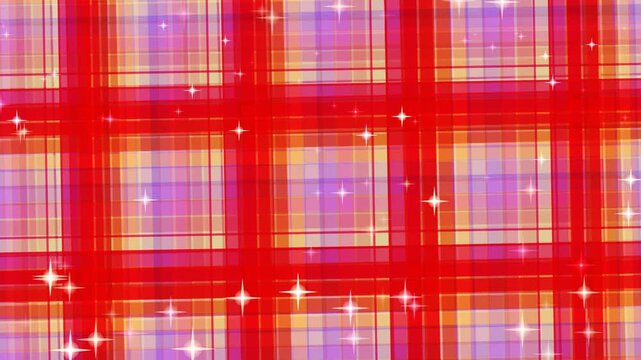 Vibrant Red Plaid Pattern Background.