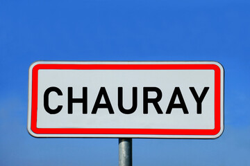 Obraz premium place-name sign Chauray