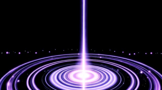 Radiant Cosmic Energy Rings in Deep Space