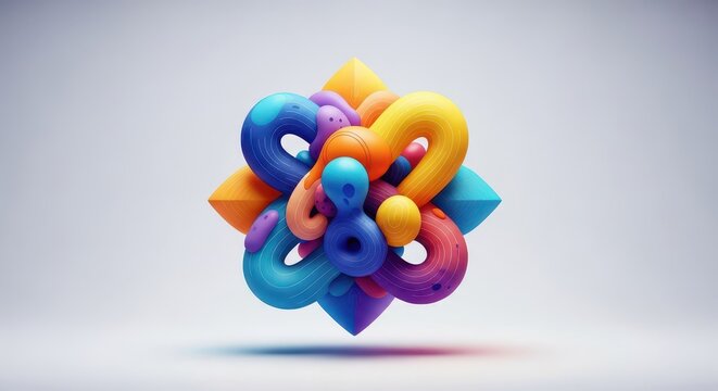 Abstract illustration showing interconnected elements symbolizing purpose, profound significance, and finding true deep value in life, self, integrity, Meaning