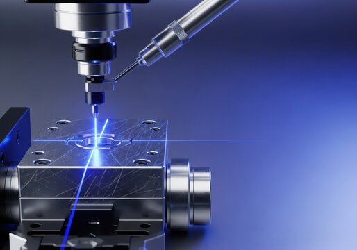 Close-up of specialized equipment ensuring exact alignment and flawless execution, symbolizing high standards and the quest for excellence, thoroughness, expertise, rigorous