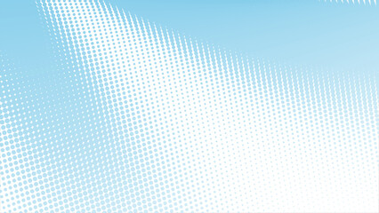 Elegant light blue halftone dots gradient background for modern designs