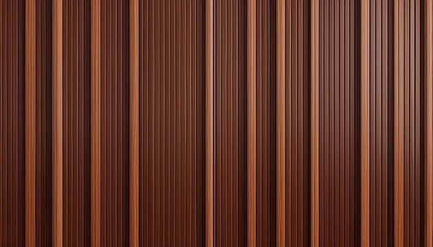 seamless wall panel pattern slim vertical slats in dark brown wood with natural fluted texture modern interior background for home office decorative accent wall or acoustic panel design