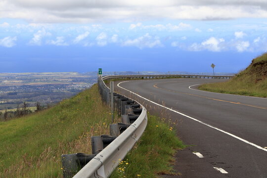 The Haleakala Highway in Maui, Hawaii