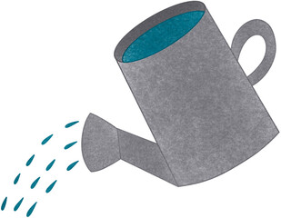 silver garden watering can © Natthida Singson