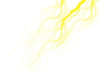 Yellow wispy flame like smoke abstract.