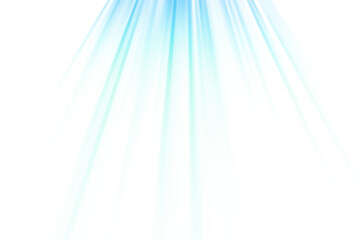 Vibrant blue light rays bursting from the top.