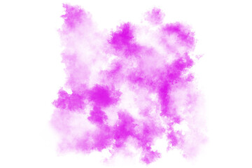 Purple Pink Watercolor Cloud Abstract Art Splash.