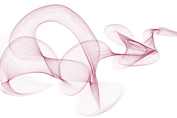 Abstract pink smoke wisps floating in air.