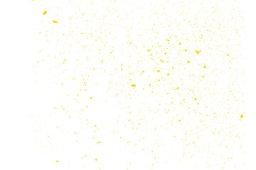 Abstract Yellow Specks On White Background.