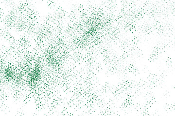 Abstract green particle pattern close up.