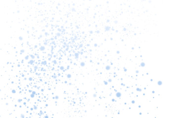 Blue Confetti Particle Scatter Abstract Background.