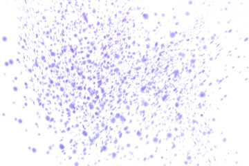 Purple Confetti Sprinkles Across White Background.