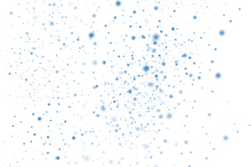 Abstract Particle Dispersion with Blue Dots.