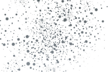 Abstract Black Ink Splatter Pattern in White Background.