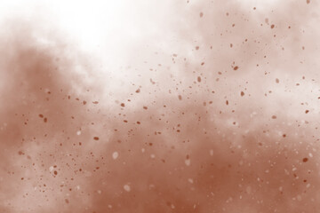 Close up view of dust particles suspended in light.