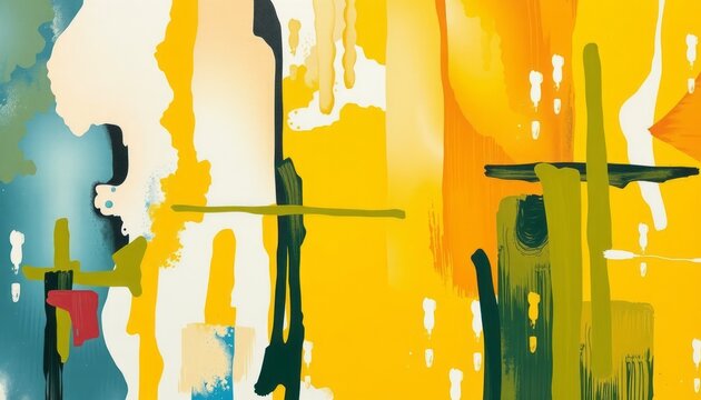 Vintage colorful watercolor paint texture background featuring abstract brush strokes and grunge oil artwork design on an old canvas wallpaper illustration