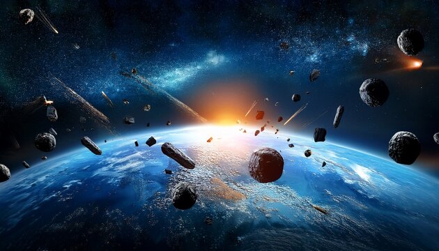 cosmic debris field a celestial collision captured