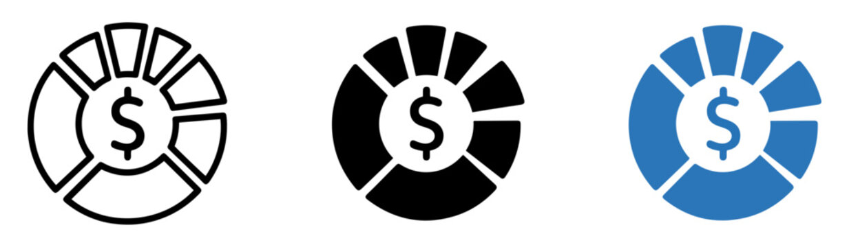 budget allocation pie chart icon