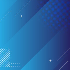 Abstract Blue Gradient Background with Geometric Shapes