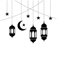Colorful Islamic Lantern Hanging Decoration