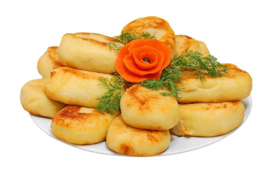 Potato zrazy stuffed with meat