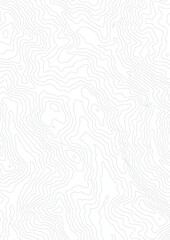 Obraz premium Curvas de nivel sobre fondo blanco, mapa topográfico.