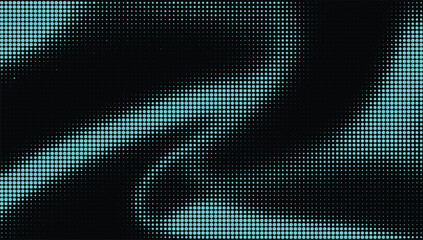 Fototapeta premium Abstract Halftone Wave Digital Background Futuristic Texture