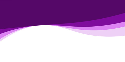 Purple wave minimalist modern background with white space for text and message. template design