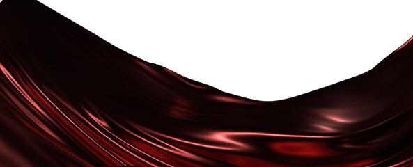 Abstract design of red silk fabric. Smooth, flowing, and elegant, perfect for backgrounds, posters,...