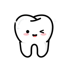 Fototapeta premium A cute cartoon cat with pink eyes and red lips on a black background