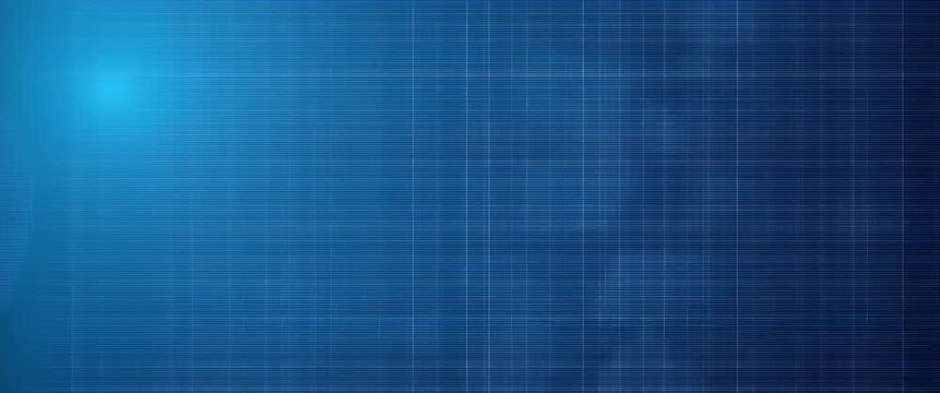 Abstract digital patterns shift gently as the camera slowly pans across a futuristic blue grid, creating a cinematic and technology-focused atmosphere with ample copy space.