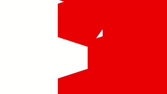 A dynamic animation of a page ripping or tearing on a red background. This modern transition effect is suitable for energetic video projects.