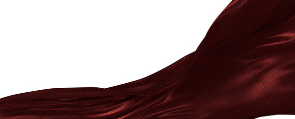 Naklejka premium Abstract background featuring a close-up of flowing dark red fabric with soft textures. Perfect for artistic designs and