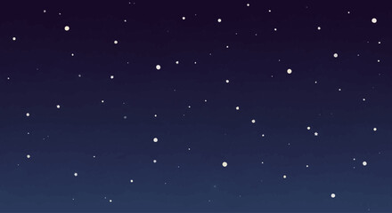 Twinkling Stars in a Dark Blue Night Sky. © Haroh