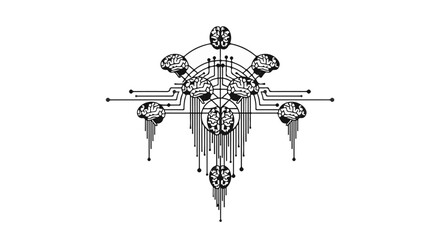 Abstract futuristic technology circuit board design