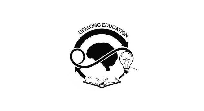 education logo lifelong learning symbol