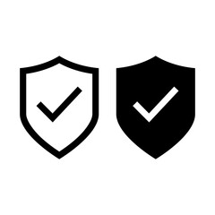 Shield, guard icon. Insurance icon isolated on white background