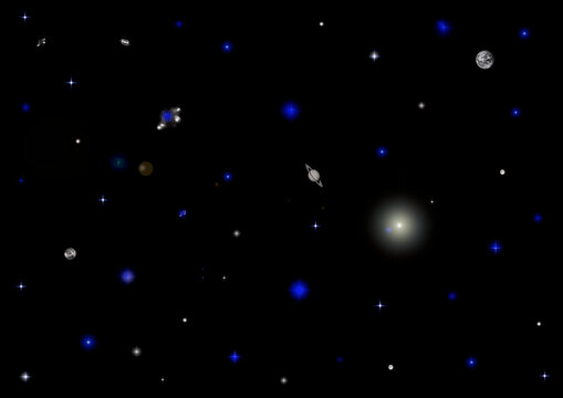 galaxy in a free space.