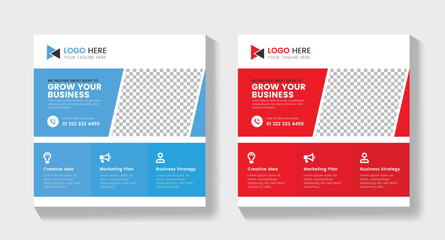 New Modern Social Media Post Flyer &ndash; Creative Business Marketing Design, Professional Modern Social Media Flyer Template for Online Promotion