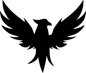 Obraz premium Phoenix Bird Silhouette 