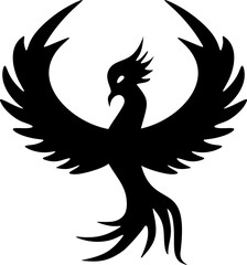 Obraz premium Phoenix Bird Silhouette 