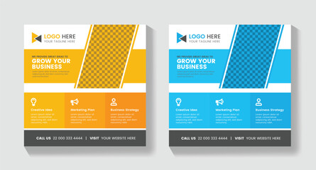 New Modern Social Media Post Flyer &ndash; Creative Business Marketing Design, Professional Modern Social Media Flyer Template for Online Promotion