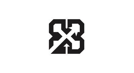 Modern abstract geometric logo design element. © Reza