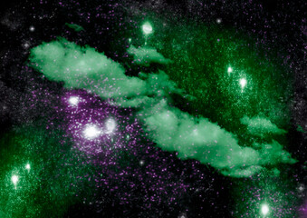 galaxy in a free space.