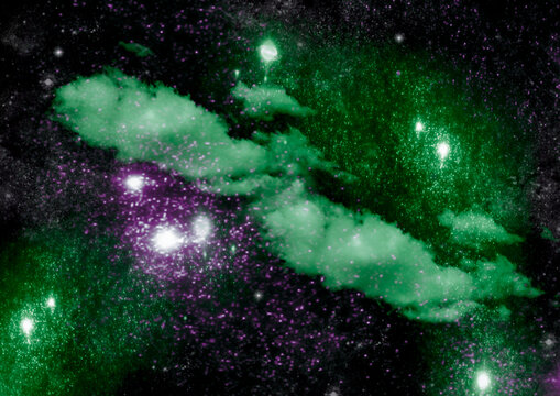 galaxy in a free space.