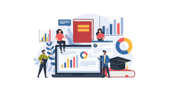E-learning Platform and Data Analysis Strategy: Digital Education Team Collaboration, Academic Research, Online University Coursework, and Business Analytics.