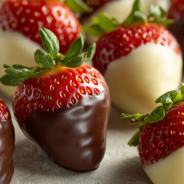 strawberries and chocolate