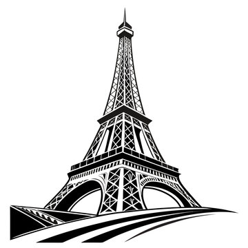 Eiffel tower in paris france Vector