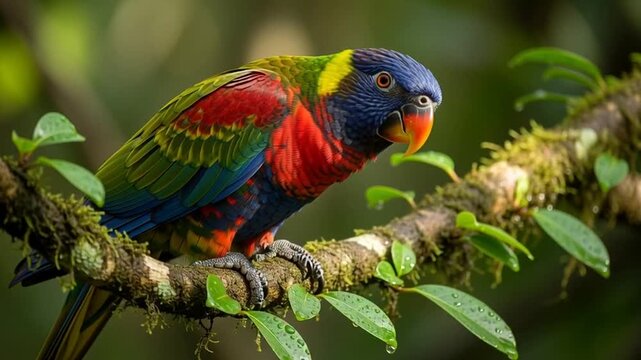 rainbow lorikeet parrot